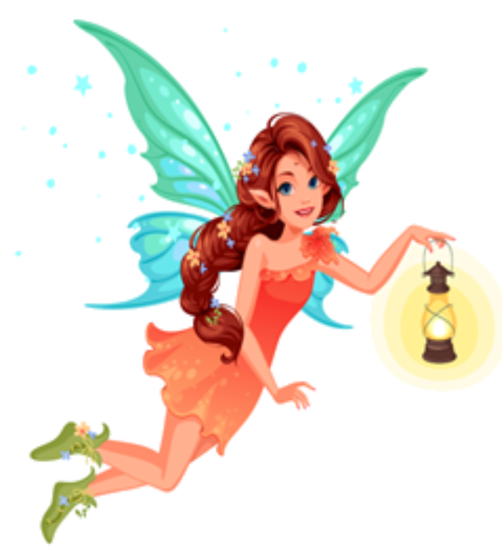 Fairy with lantern.